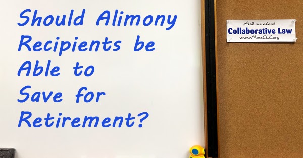 Should Alimony Recipients be Able to Save for Retirement?