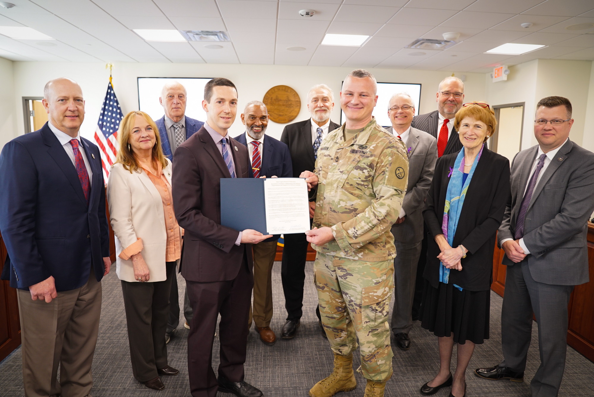 WV Board of Education Recognizes Month of the Military Child